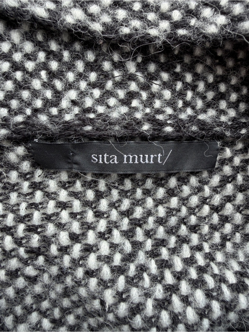 Sita Murt Wool Alpaca Blend Asymmetric Cowl Neck Sweater Size 42 (M) - Picture 4 of 9